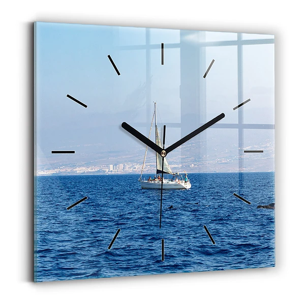 Horloge murale carrée Yacht à Tenerife