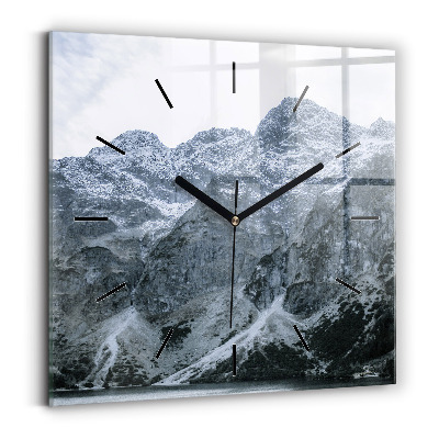 Horloge carrée en verre Morskie Oko dans les Tatras