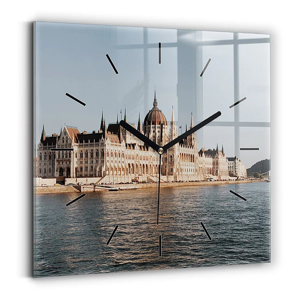 Horloge murale carrée Parlement à Budapest
