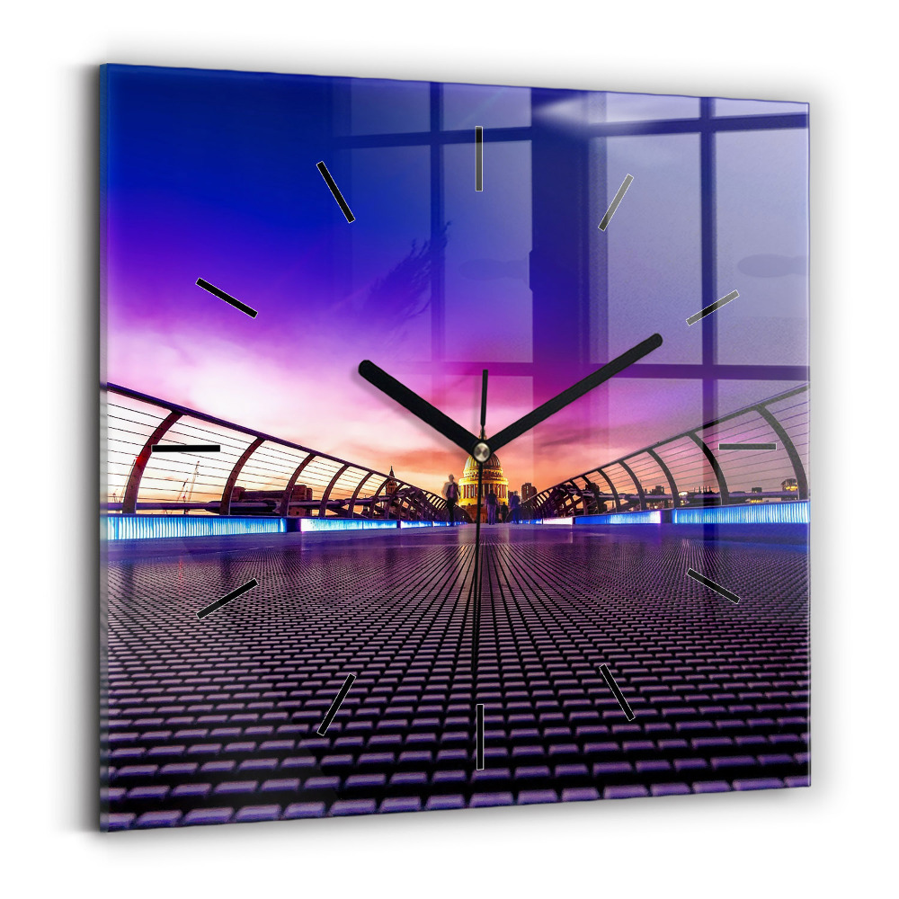 Horloge carrée en verre Cathédrale Saint-Paul