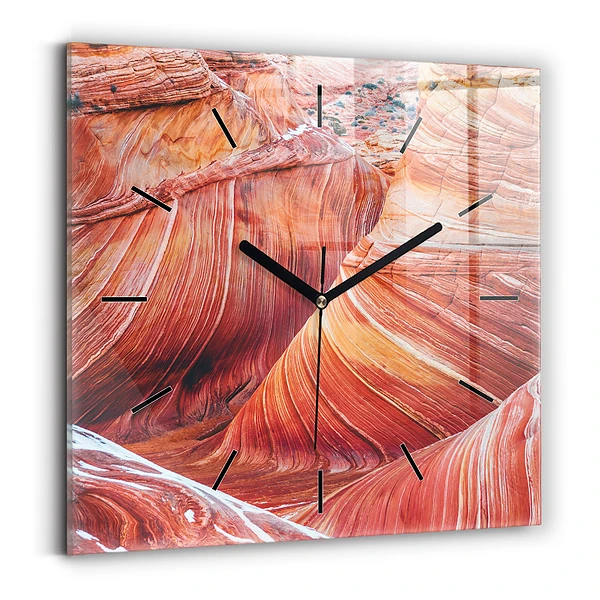 Pendule carrée en verre Grand Canyon pittoresque