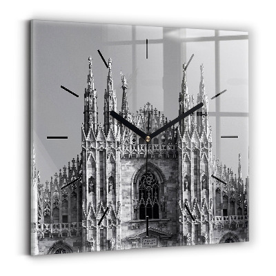 Horloge carrée en verre Cathédrale Duomo Di Milano