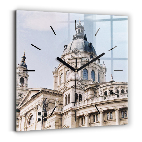 Horloge carrée en verre Basilique Saint-Étienne