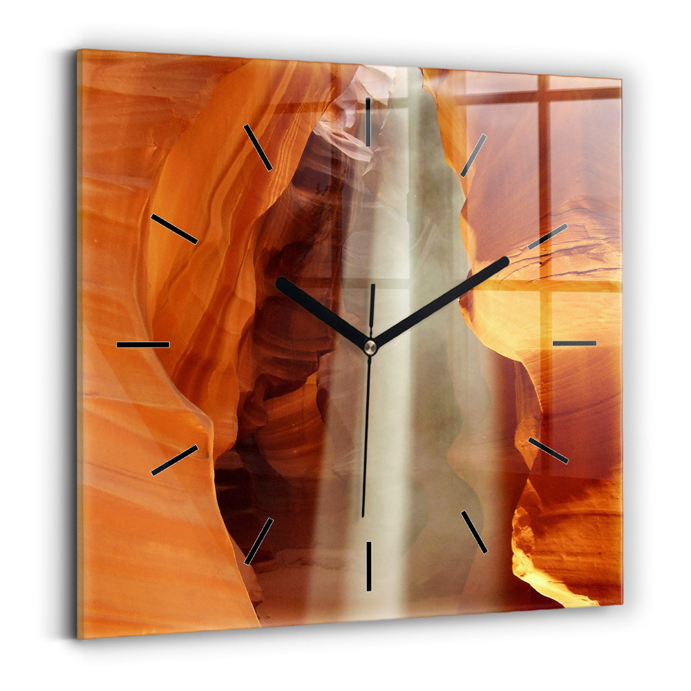 Horloge murale carrée Canyon du désert
