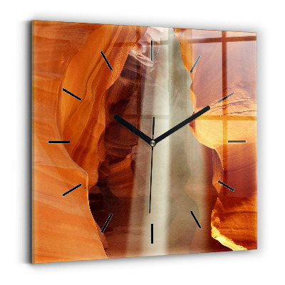 Horloge murale carrée Canyon du désert