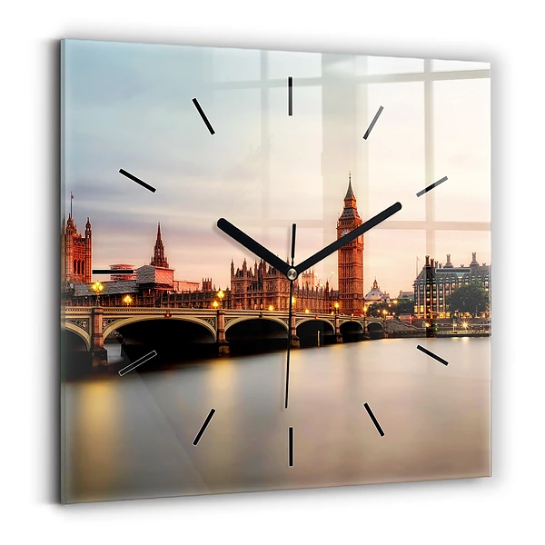 Pendule carrée en verre Big Ben à Londres
