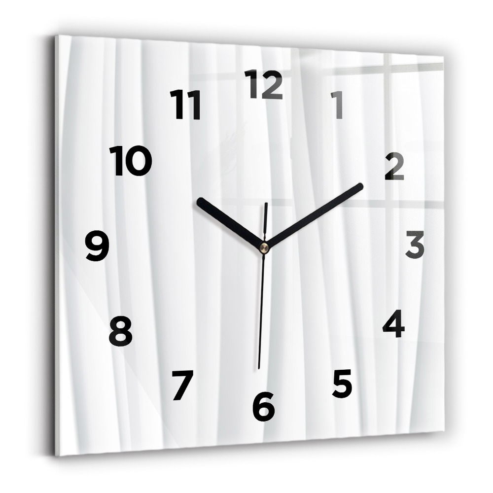 Pendule carrée en verre Texture de vagues