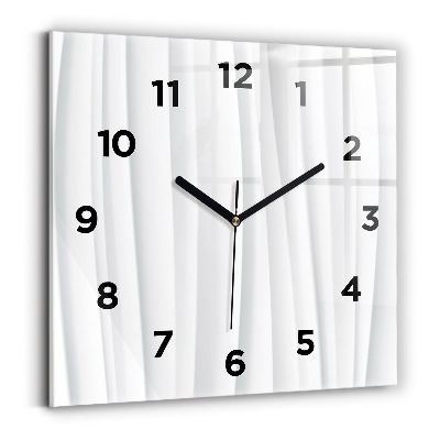 Pendule carrée en verre Texture de vagues