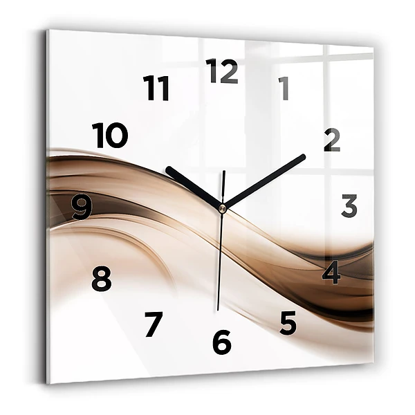 Horloge murale carrée Ligne abstraite