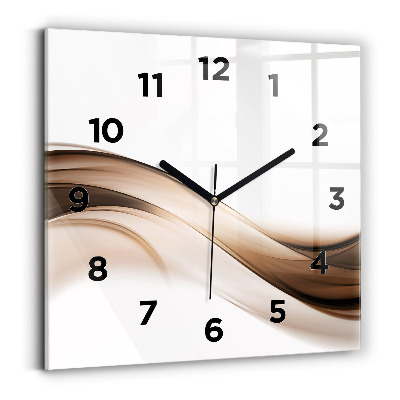 Horloge murale carrée Ligne abstraite