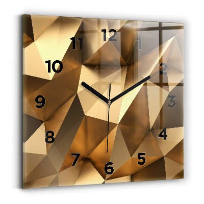 Horloge murale carrée Texture géométrique