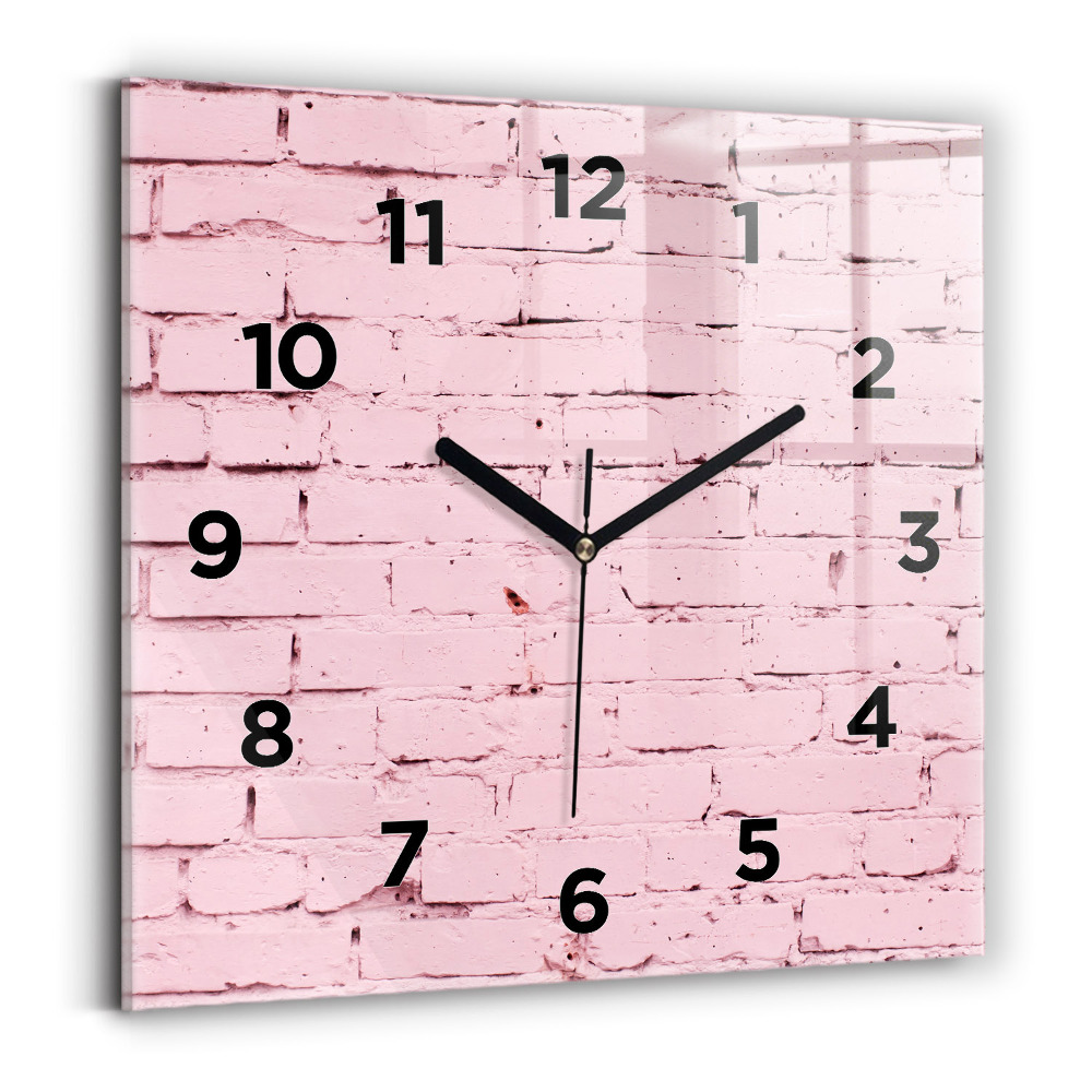 Horloge murale carrée Mur de briques