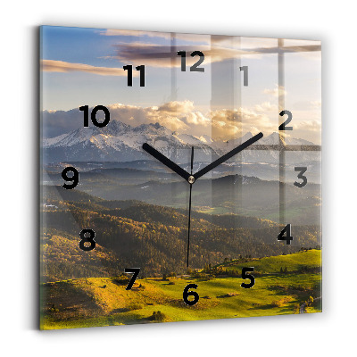 Horloge carrée en verre Pieniny - High Peak