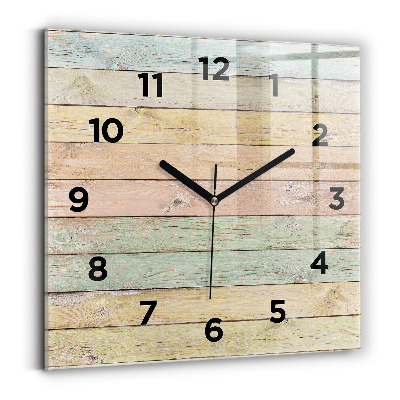 Horloge murale carrée Tableaux colorés