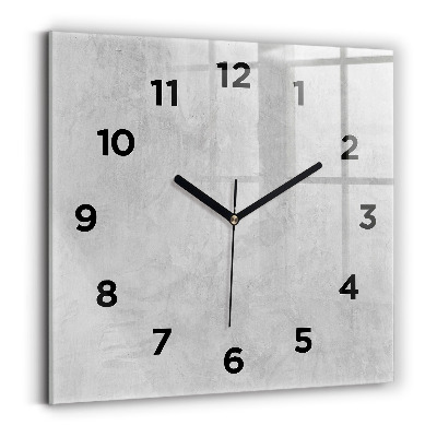 Horloge murale carrée Mur de pierre