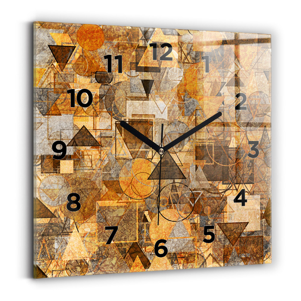 Horloge murale carrée Formes géométriques