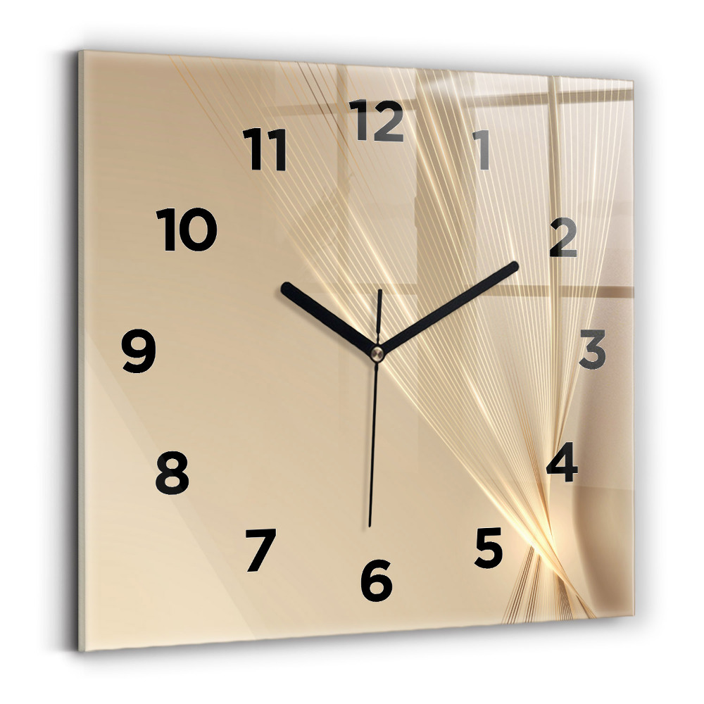 Horloge murale carrée Lumière abstraite