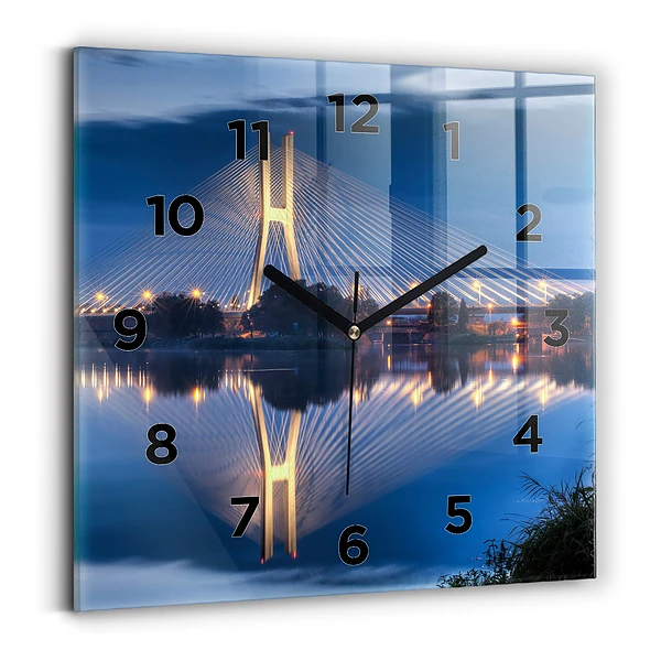 Horloge murale carrée Pont Rędziński Wroclaw