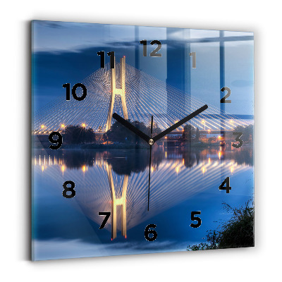 Horloge murale carrée Pont Rędziński Wroclaw