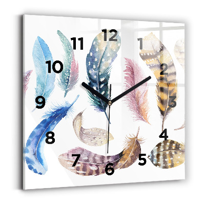 Pendule carrée en verre Illustration rétro