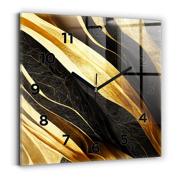 Horloge murale carrée Abstraction élégante