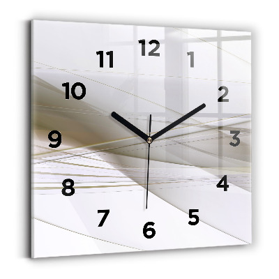 Horloge murale carrée Abstraction lumineuse