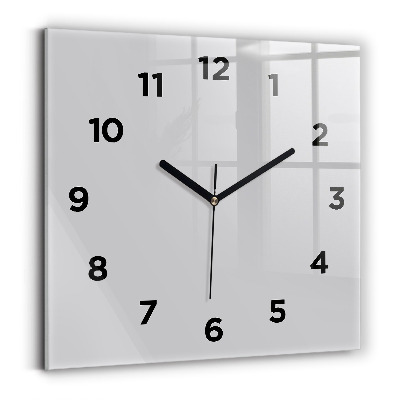 Horloge murale carrée Gris clair