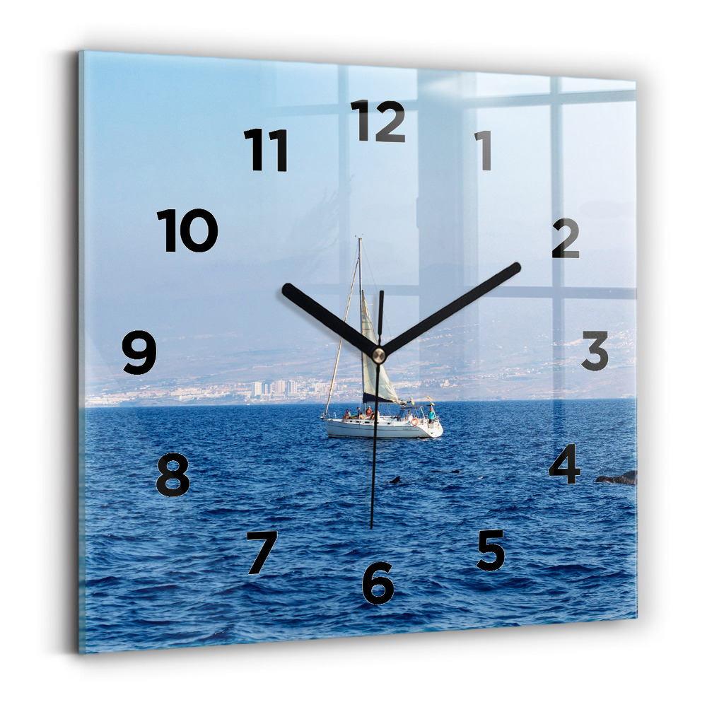 Horloge murale carrée Yacht à Tenerife