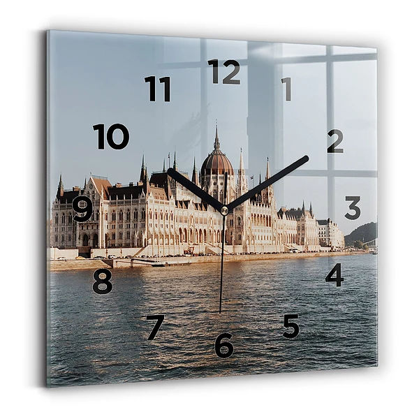Horloge murale carrée Parlement à Budapest