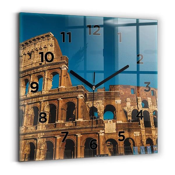 Horloge murale carrée Colisée en Italie