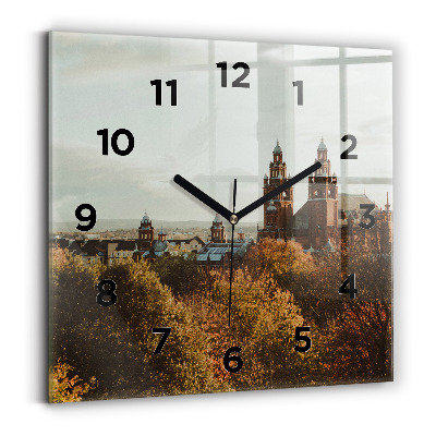 Pendule carrée en verre Galerie d'art à Glasgow