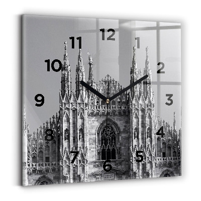 Horloge carrée en verre Cathédrale Duomo Di Milano