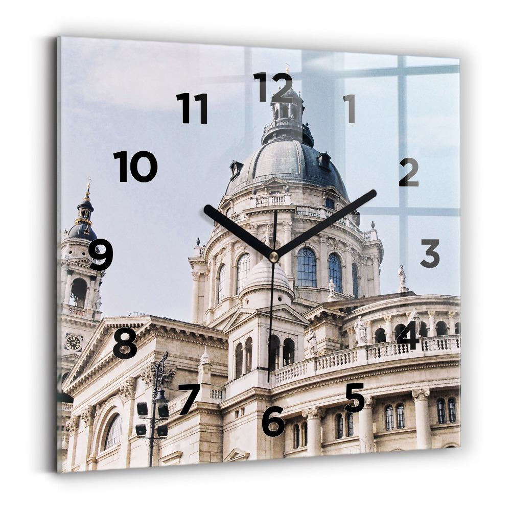 Horloge carrée en verre Basilique Saint-Étienne