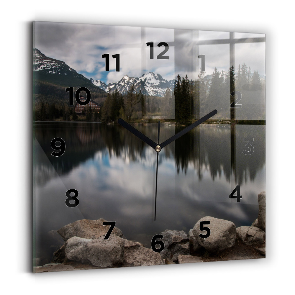Horloge murale carrée Hautes Tatras en Slovaquie
