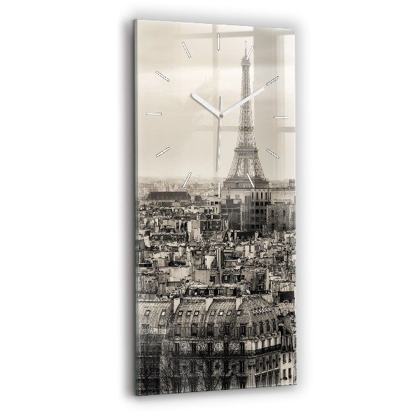 Horloge rectangulaire verticale Panorama de Paris