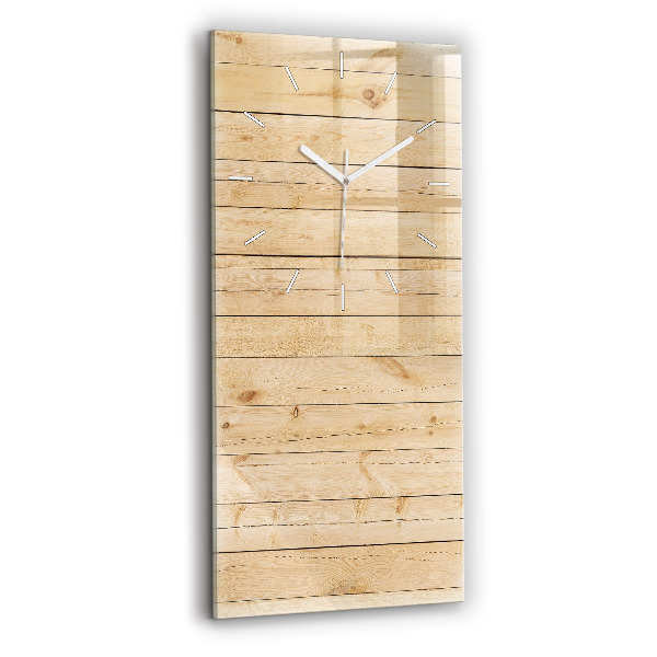 Horloge rectangulaire verticale Planches en bois