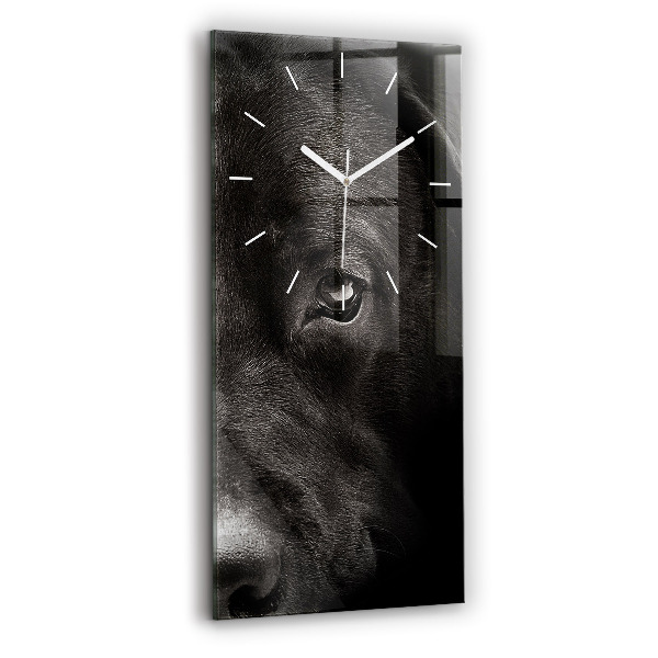 Horloge rectangulaire verticale Chien et chat écossais