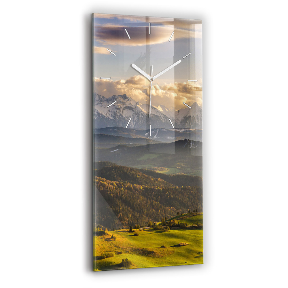 Horloge murale en verre rectangulaire Pieniny - High Peak