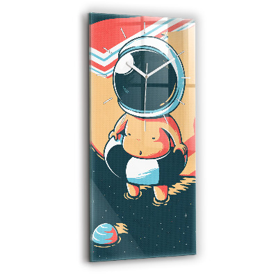 Horloge verticale en verre Imagination d'un enfant