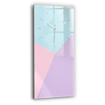 Horloge murale verticale Motif pastel