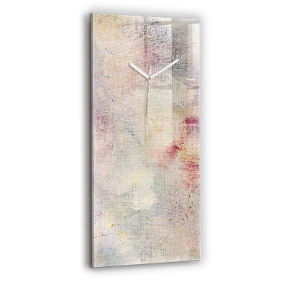 Horloge rectangulaire verticale Abstraction peinte