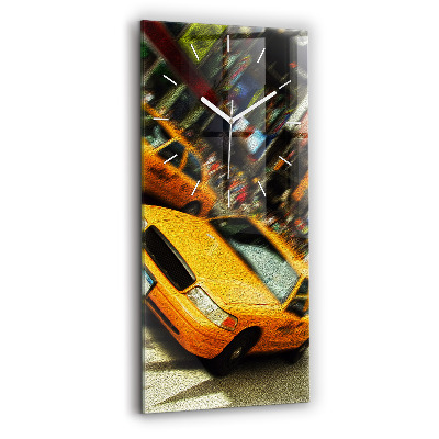 Horloge rectangulaire verticale Taxis de la ville de New York