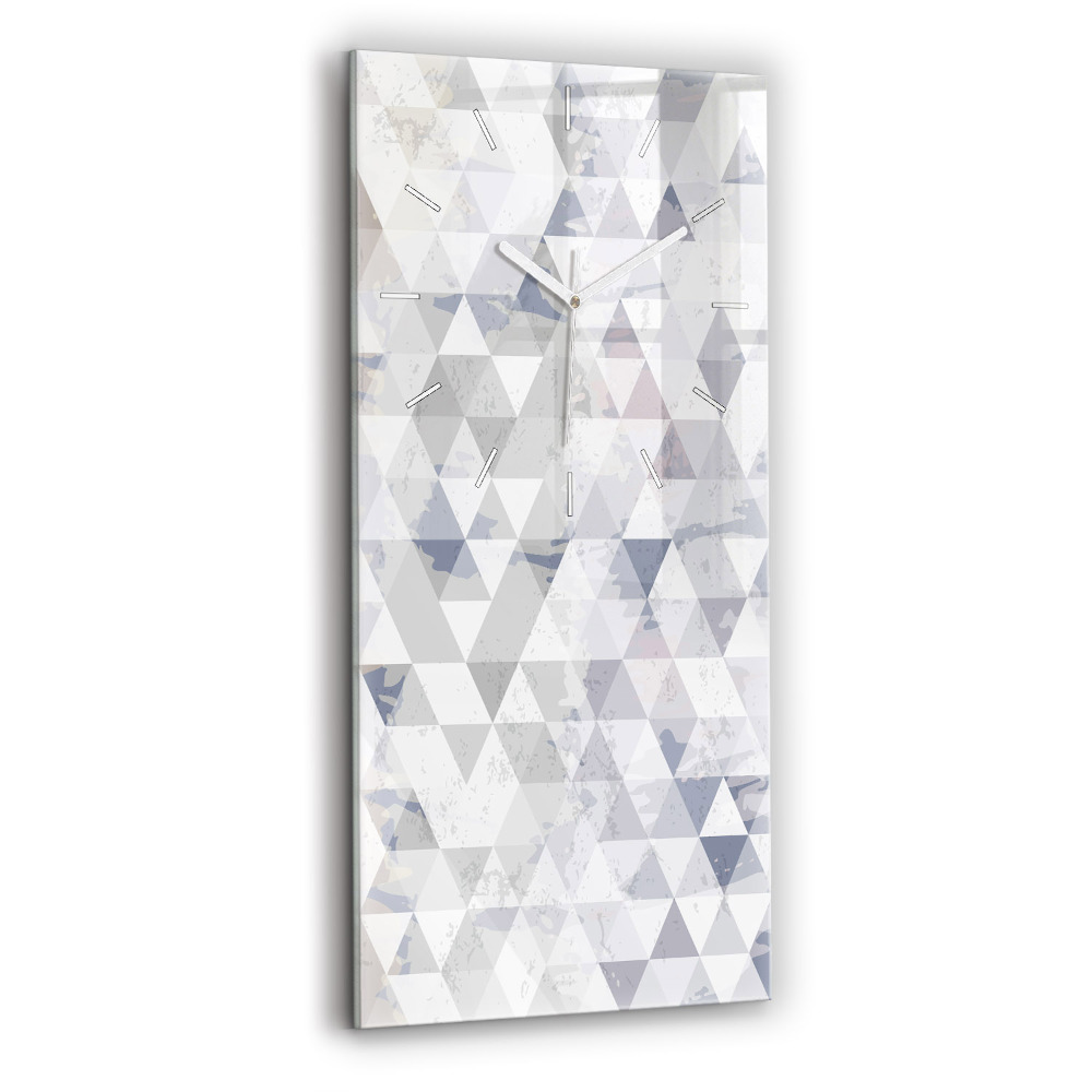 Horloge rectangulaire verticale Motif géométrique