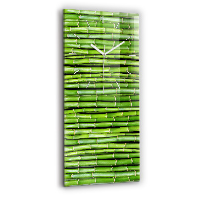Horloge rectangulaire verticale Bambou asiatique