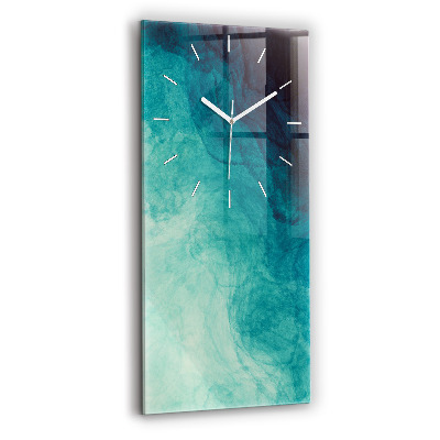 Horloge verticale en verre Abstraction de profondeur