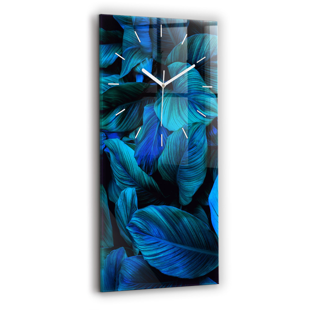 Horloge verticale en verre Nature tropicale
