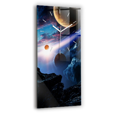 Horloge rectangulaire verticale Grande galaxie