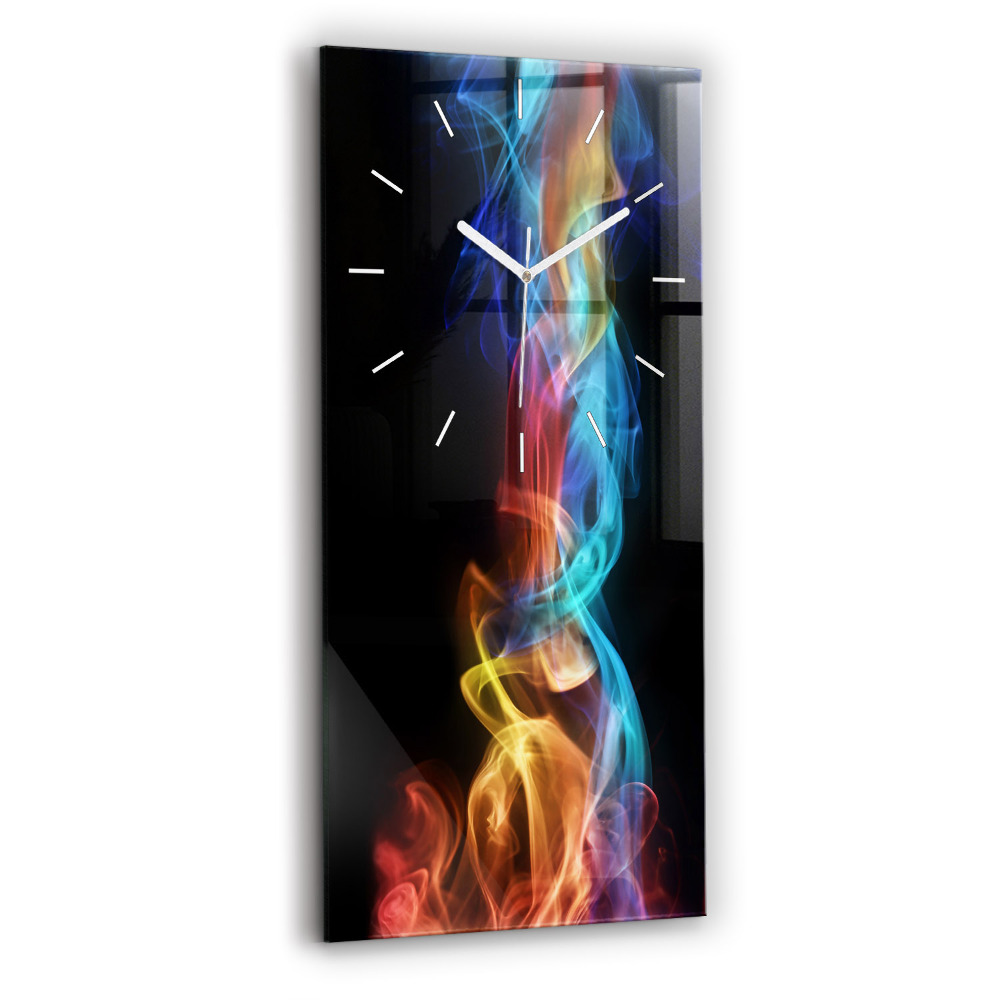 Horloge murale verticale Lignes abstraites colorées
