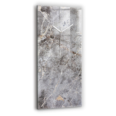 Horloge rectangulaire verticale Marbre de granit gris