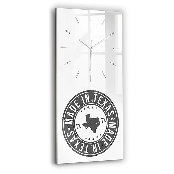 Horloge murale verticale Timbre du Texas